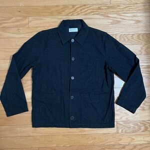 Universal Works Shacket/Shirt/Jacket, Medium, Gray/Black Color